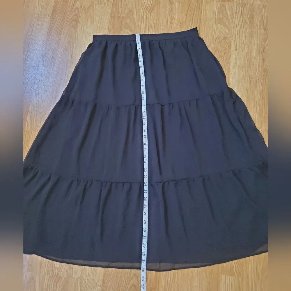 Vince Camuto Tiered Maxi Skirt sz Lg